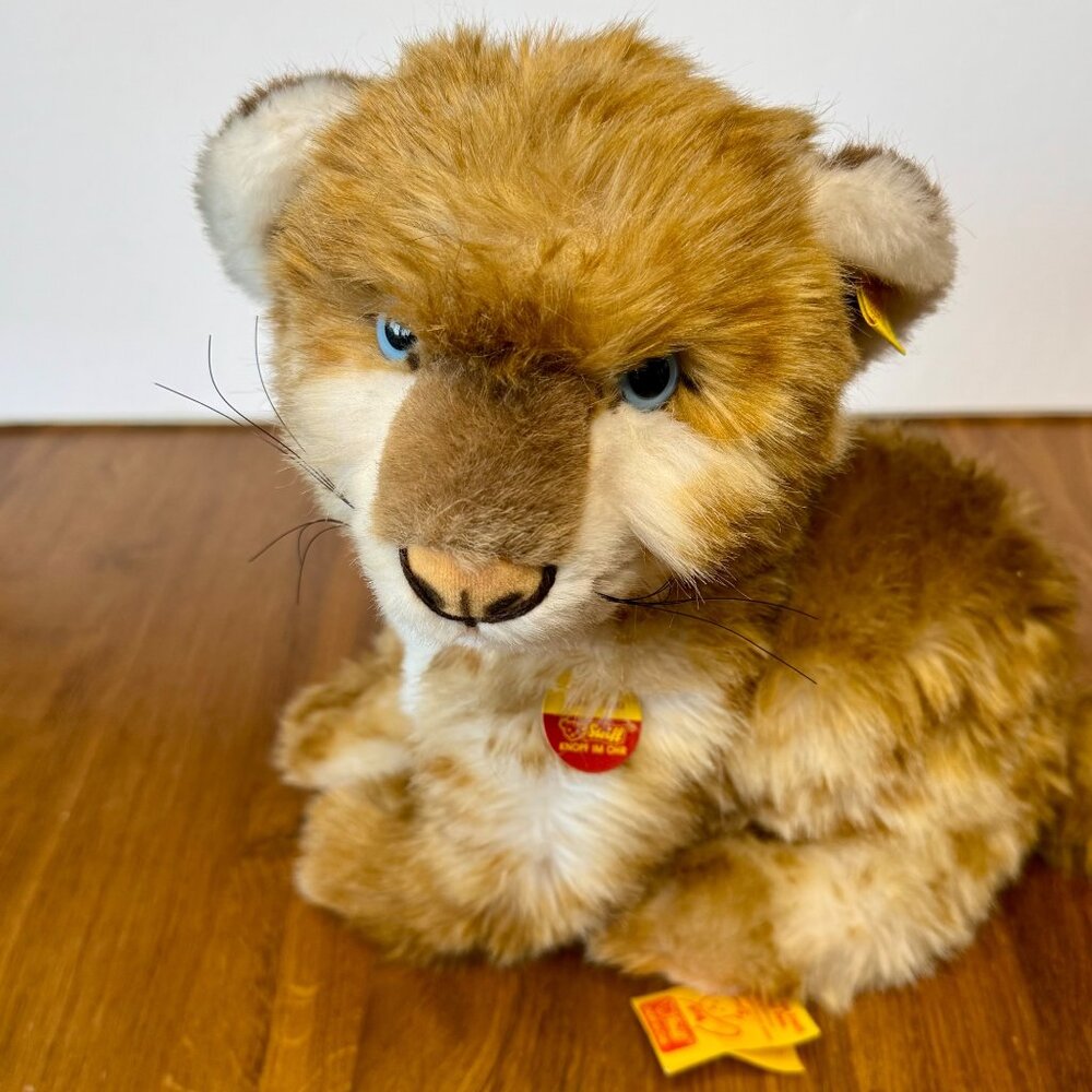 STEIFF Vintage Plush Lion Toy 2897/30 NEW Stuffed Animal NWT Collectible German - Picture 8 of 8